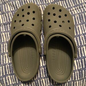 CROCS Gray Sandals with Perforated Design